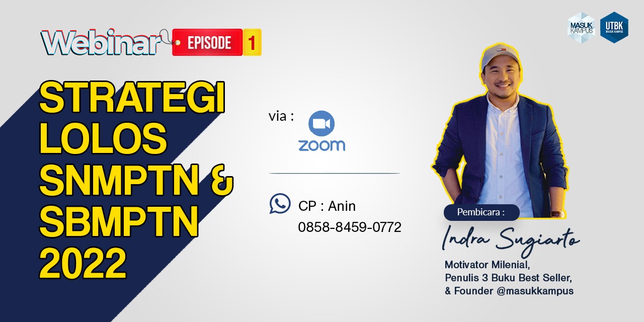 Webinar Masukkampus - Strategi Lolos SNMPTN dan SBMPTN 2021
